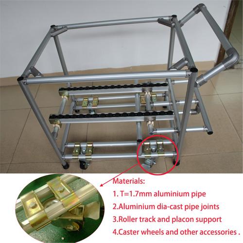 ABS Coated Pipe Clamp Steam Pipe Fittings Swivel Top Plate Caster