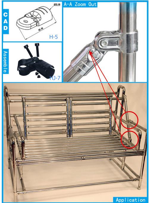 Assemble And Disassemble Metal Pipe Joints Flexible Adjuster Pipe And