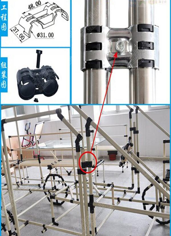 Adjustable Swivel Metal Pipe Joints For Rotating In Pipe Rack System