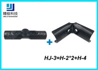3 way Flexible Metal Pipe Joints Black Electrophoresis For Pipe Rack System
