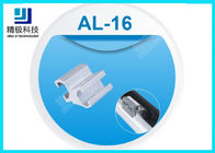 Alloy Aluminum Tubing Joints AL-16 Double Sides Outer Connector Anodizing Silver