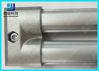 Parallel Double Aluminum Tubing Joints Pipe Connector Sandblasting AL-9 Easy Assembly