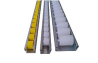 Yellow / Black Industrial Aluminum Conveyor Rollers With 85mm Roller Width