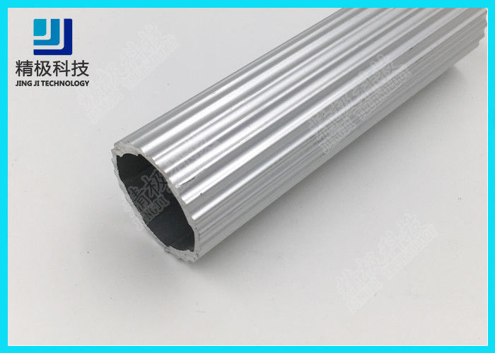 Scroll Bars Aluminium Alloy Pipe Seamless Silvery Laciness Tubing OD 29mm AL-R