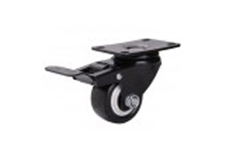2.5 Inch Dia 63mm Heavy Duty Caster Wheels PVC / PU Without Brake
