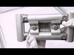 Die Casting Aluminum Tubing Joints Silver White AL-21 In Castor