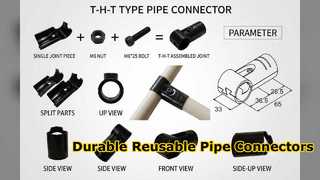 Durable Metal Pipe Connectors for Industrial Rack Systems