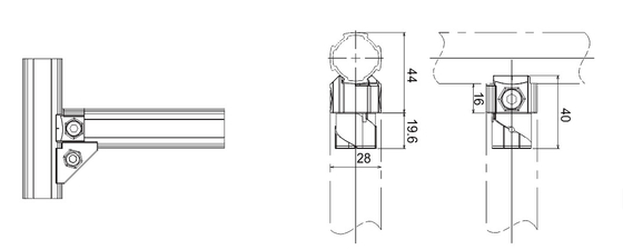 AL-1-S-T Aluminum Tube Fitting Upgrade Multifunctional Internal Fitting ADC-12