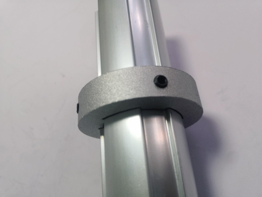 Fixing Action Aluminium Tube Fitting Anodised Die-Cast With Sand-Blasted Surface AL-19