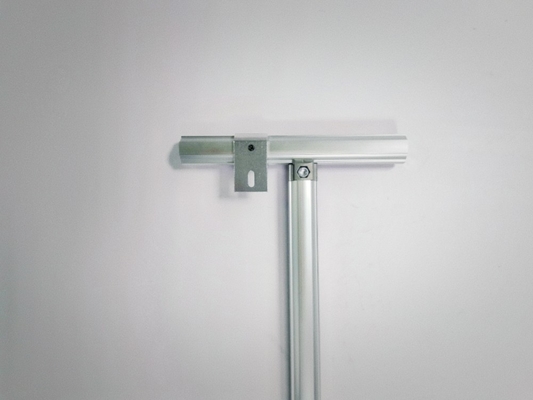 Anodizing Silver Aluminium Mobile Leaning Fixings AL-28 Used for Connecting Two Aluminum Pipes