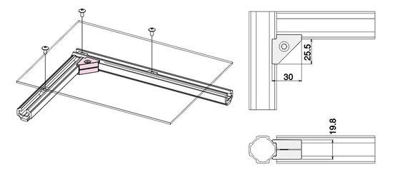 ADC-12 Surface Lean Aluminum Fittings for Aluminum Tubes AL-35