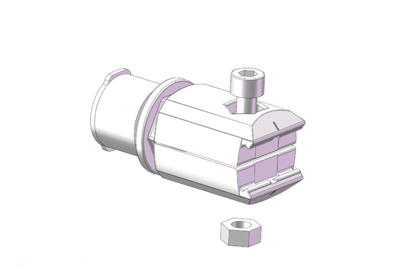 AL-42 Aluminum Alloy Pipe Connector Die Casting 360 Degree Rotating Bearing Parts
