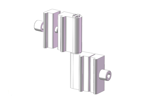 AL-46 Rotating Tubing Connector Bi-Directional Aluminium Tube Joints with Rotatable Spindle