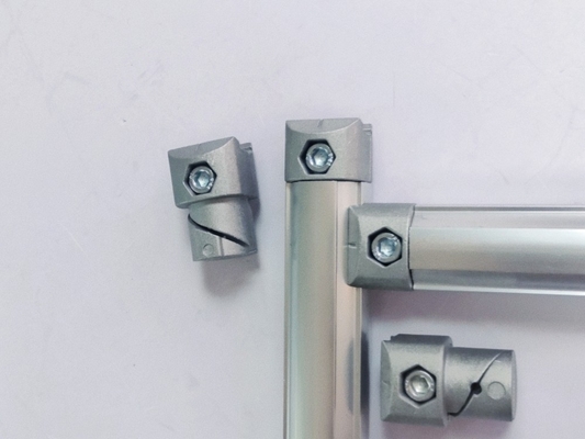 Sandblasted Silver White ADC-12 Aluminum Alloy Connector AL-1-S 1.2mm