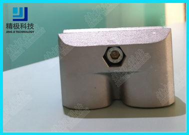 Parallel Double Aluminum Alloy Pipe Fitting Rectangle Oxide Sandblasting Jionts AL-9