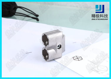 Parallel Double Aluminum Alloy Pipe Fitting Rectangle Oxide Sandblasting Jionts AL-9