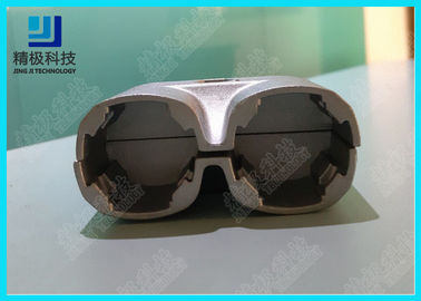 Parallel Double Aluminum Alloy Pipe Fitting Rectangle Oxide Sandblasting Jionts AL-9