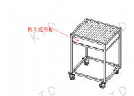Corrosion Resistant PP Transfer Trolley with 100kg Load Capacity and 4" Silent Casters