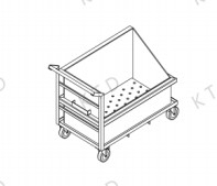 Process-Optimized KUTED Transport Trolley with ENIG Water Tank and 6"SUS304 Casters