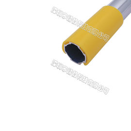 P-2000-C Aluminium Alloy Tube Glass Card Slot Pane Acrylic Board PVC In Yellow