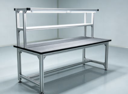 DC-SCM ESD Anti-static Workstation with Aluminum Extrusion Profile Frame and L-shaped Corner Bracket