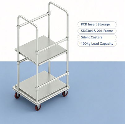 KTD‑T‑010 Insert Storage Trolley Ⅲ, PCB Storage Trolley for Plating Dry‑Film ENIG Process