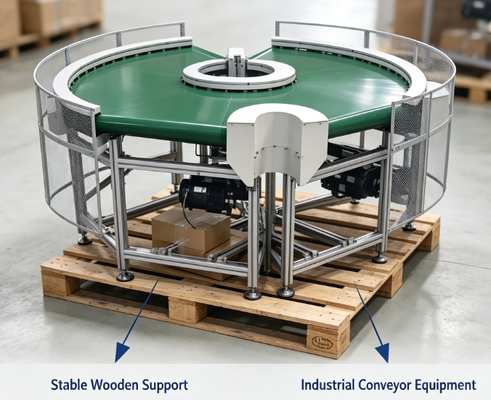Turning Belt Conveyor 90 & 180 Degree Anti-static PVC Curve Conveyor Line