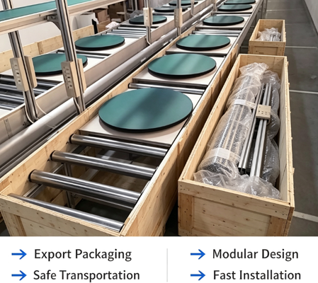 Roller Conveyor Line, Anti-static Belt Roller Assembly Conveyor for Workshop Production Line