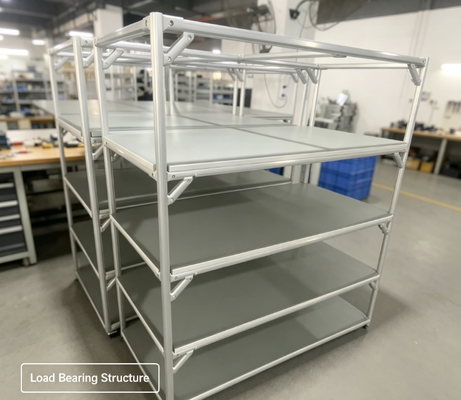 Aluminum Profile ESD Workbench, Multi-layer Anti-static Work Table For Electronic Workshop