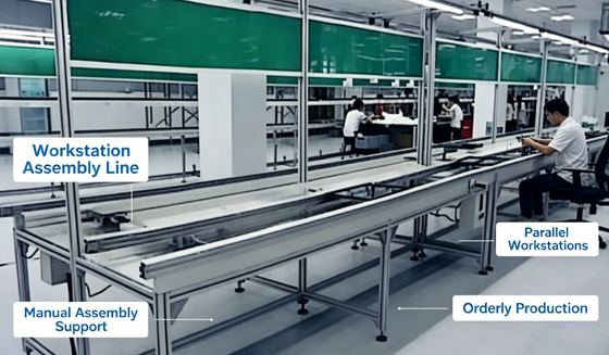 Bilateral Automatic PCB Plug-in Line | DIP Dual Side Insertion Assembly Conveyor