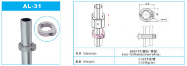 Andoic Oxidation Pipe Adapter Aluminum Tubing Joints AL-31 RoHS Certificated