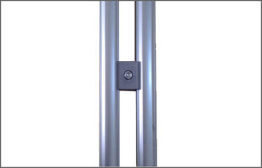 Long Lifespan Aluminum Tube Joints Double Connector 6063 T5 Silvery Type AL-6B