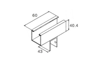 Flexibile Steel Joint For Roller Track , Eco-Friendly Metal Roller Track Connector