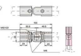 Anodizing Silver Die Casting Aluminum Pipe Joints AL-30 for Fitting Aluminum Pipes