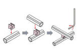 ROHS Al-8 External 90 Degree ADC-12 Aluminum Pipe Connectors