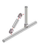 ADC-12 Die Casting Aluminum Pipe Joints AL-3 Female Connector