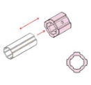 Die Casting Al-18-A Andoic Oxidation Aluminum Pipe Joints