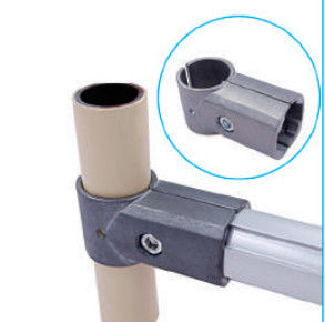 Grinding Face AL-60 OD28mm Aluminum Pipe Joints Nature Color