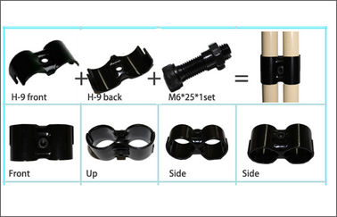Metal Pipe Connector Black Electrophoresis Surface Pipe Joint for Composite Pipe