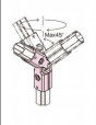 Casting Aluminum Pipe Joints AL-30 Aluminium Tube Connectors Silver