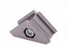 Die Casting Aluminum Tube Joint 28mm Diameter with Sandblasting Treatment for Pipe Rack Systems