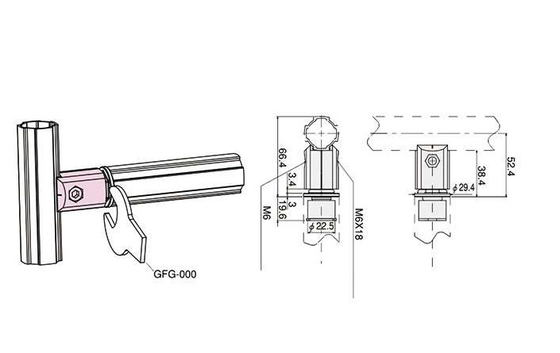 AL-42 Aluminum Alloy Pipe Connector Die Casting 360 Degree Rotating Bearing Parts