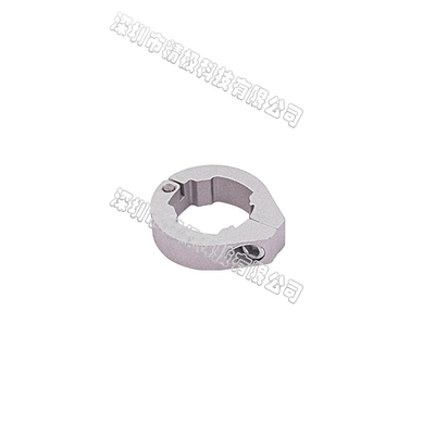 Round Fixed Aluminum Pipe Joint Silvery White Connecting Pipes For Workbench / Rack