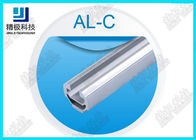 6063 Aluminum Alloy Tube C Groove 28mm Silver White 4m Strip