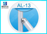 Single Side 45 Degree Inner Connector Aluminum Pipe Fittings Anodizing Silver AL-13