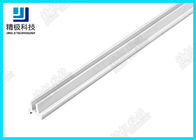 Aluminium Alloy Tube Glass Card Slot For 5mm Glass Pane And Acrylic Board PP In White P-2000-A