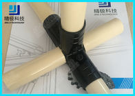 3 way Flexible Metal Pipe Joints Black Electrophoresis For Pipe Rack System