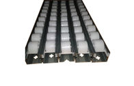 PP / ESD Wheel Conveyor Roller Track For FIFO Pipe Rack , Aluminum Body Track