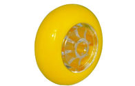 Transparent / Red / Yellow Replacement Caster Wheels With Plastic Brake
