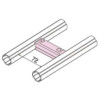 28mm Al-34 Aluminum Pipe Joints ISO14000 For Warehouse Rack